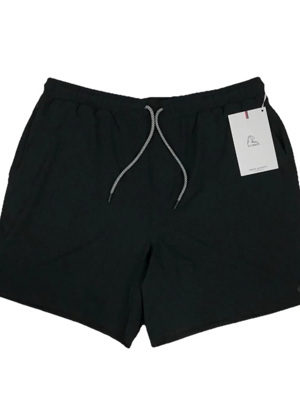 NWT Rhoback Men's Grit Gym Shorts Black 7” Lined The Spikes Running Gym Yoga XXL